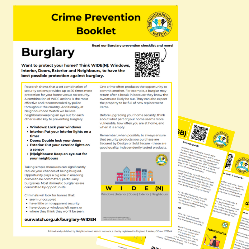 Crime prevention booklet