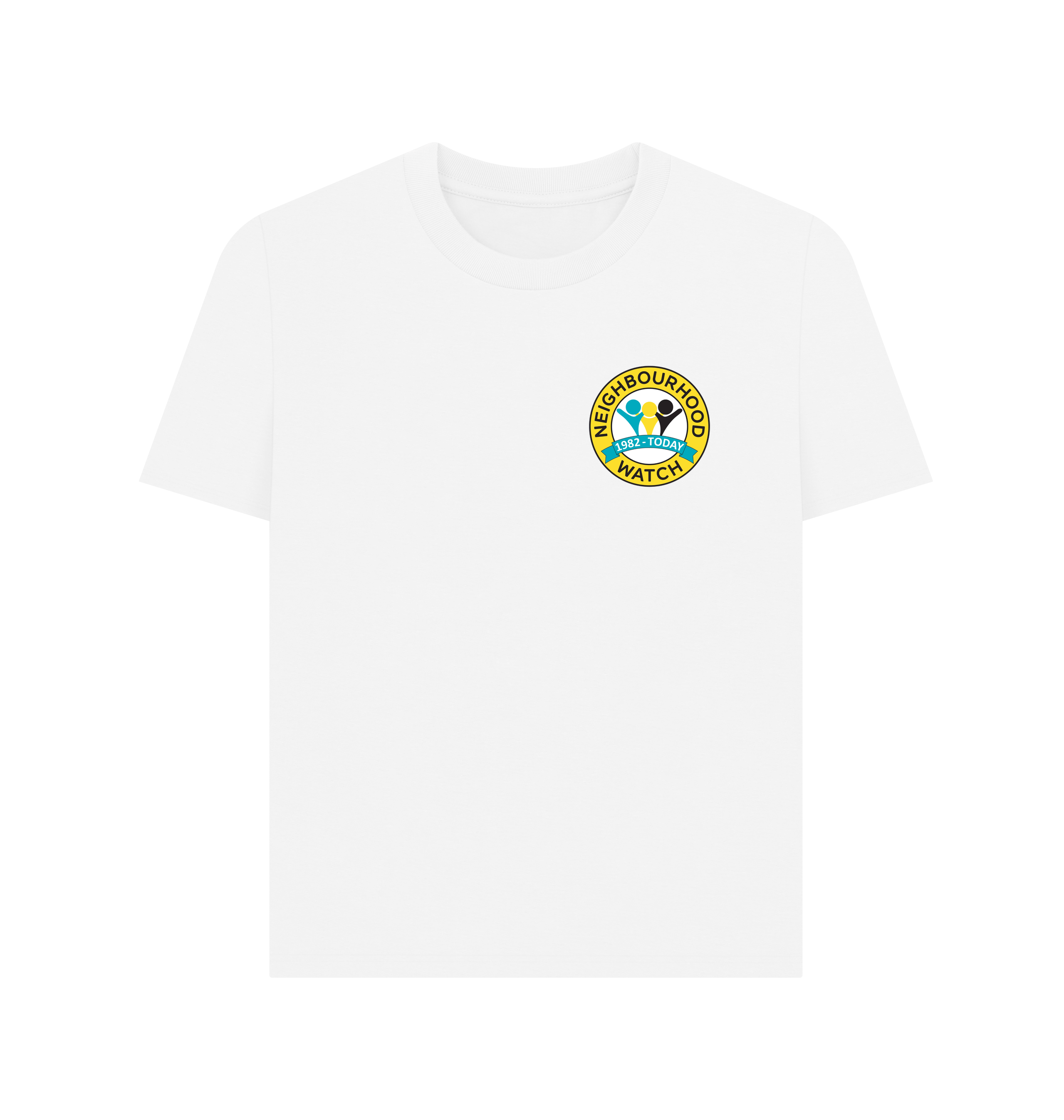 White Printed T-shirt Front