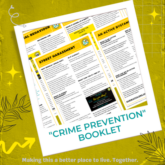 Pack of 10 "Crime prevention" 8 page A4 booklets - now £3.00 (discount automatically applied at checkout)